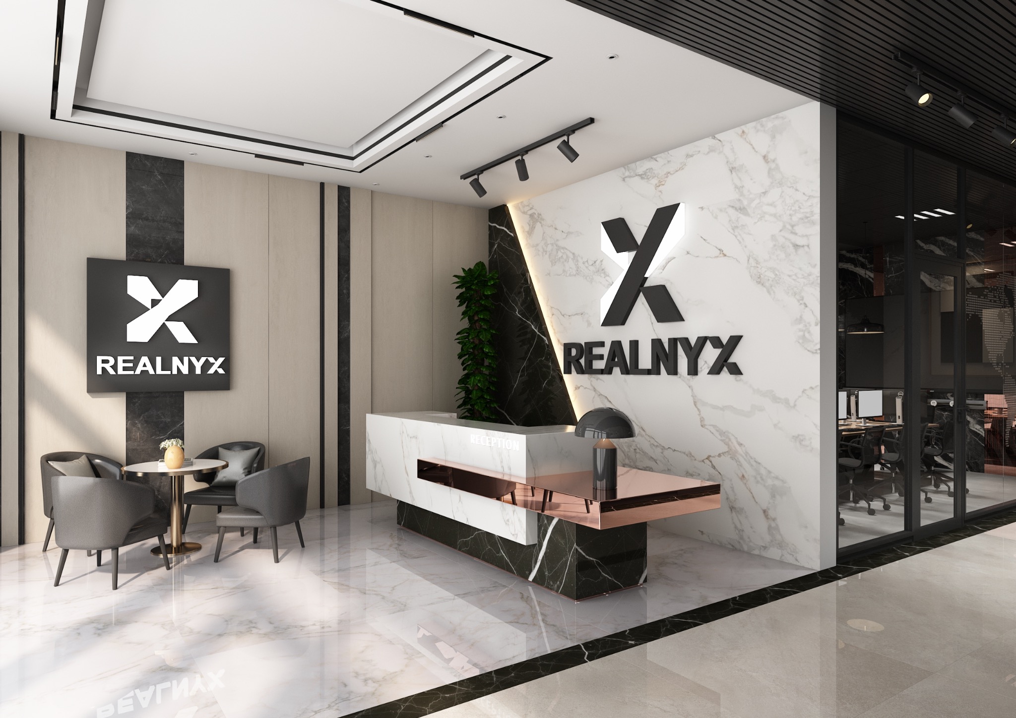 Marca inmobiliaria y Office Concept | REALNYX España