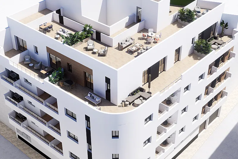 Vive el Mediterráneo: apartamentos modernos a pocos minutos de la playa en Torrevieja